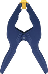 Irwin 58300 Spring Clamp, 3 in Clamping, Resin, Blue/Yellow