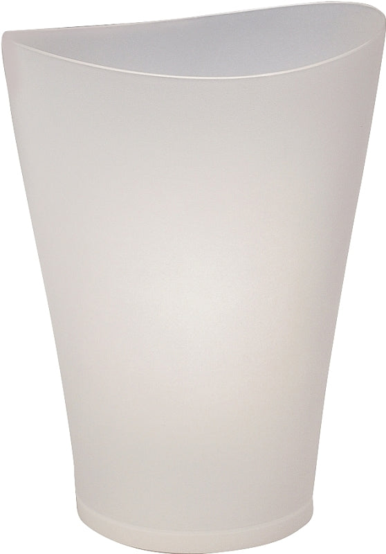 Rubbermaid SpaWorks FG290200CLR Waste Basket, 9 qt Capacity, Plastic, Clear, 13 in H