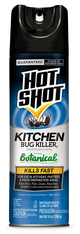 Hot-Shot 4470-6 Kitchen Bug Killer, Liquid, 14 oz Aerosol Can
