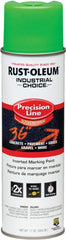 Rust-Oleum 203023 Inverted Marking Spray Paint, Semi-Gloss, Fluorescent Green, 17 oz, Can