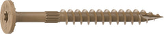 Camo 0360179 Structural Screw, 1/4 in Thread, 3 in L, Flat Head, Star Drive, Sharp Point, PROTECH Ultra 4 Coated, 500