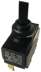 GB GSW-114 Toggle Switch, 125/277 VAC, SPDT, Spade Terminal, Plastic Housing Material, Black