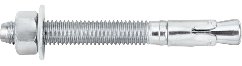 DeWALT Power-Stud 7420SD1 Wedge Anchor, 1/2 in Dia, 2-3/4 in OAL, Carbon Steel, Zinc