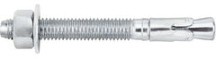 DeWALT Power-Stud 7404SD1 Wedge Anchor, 1/4 in Dia, 3-1/4 in OAL, Carbon Steel, Zinc
