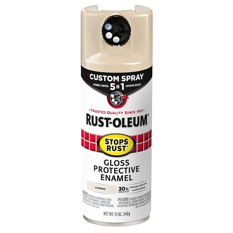 PAINT SPRAY GLOSS ALMOND 12OZ