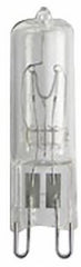 GE Edison Series 16754 Halogen Bulb, 25 W, G9 Lamp Base, T4 Lamp, White Light, 240 Lumens, 2650 K Color Temp