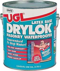 UGL 27513 Masonry Waterproofer, White, Liquid, 1 gal Pail
