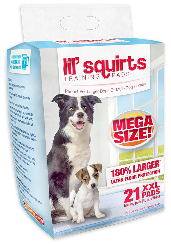 Ruffin'It Lil' Squirts 82003 2XL Training Pad, 3 ft L, 3 ft W, 9 Cups Absorption