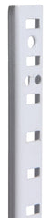 Knape & Vogt 255 255 WH 96 Mortise-Mount Pilaster Standard 500 lb, Steel, White, Wall Mounting