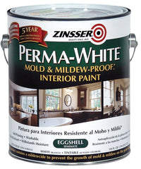 Zinsser 02771 Kitchen and Bath Paint, Eggshell, White, 1 gal, Can, Water