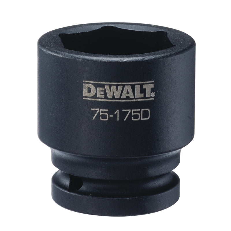 DeWALT DWMT75175OSP Impact Socket, 36 mm Socket, 3/4 in Drive, 6-Point, CR-440 Steel, Black Oxide