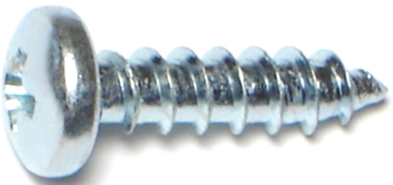 Midwest Fastener 03249 Screw, #10 Thread, Coarse Thread, Pan Head, Phillips Drive, Self-Tapping, Sharp Point, Steel