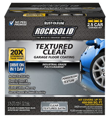 Rust-Oleum 317382 Floor Coating, Satin, Clear, 120 oz