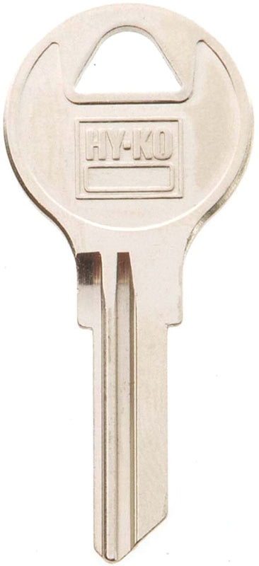 Hy-Ko 11010AP4 Key Blank, Brass, Nickel, For: Chicago Cabinet, House Locks and Padlocks