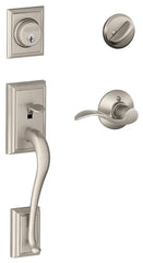 Schlage F Series F60VADDXACC619 Combination Lockset, Mechanical Lock, Handleset with Lever Handle, Wave Design, Yes