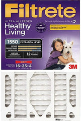 Filtrete NDP03-4S-4 Ultra Deep Pleat Filter, 25 in L, 20 in W, 12 MERV, 1550 MPR