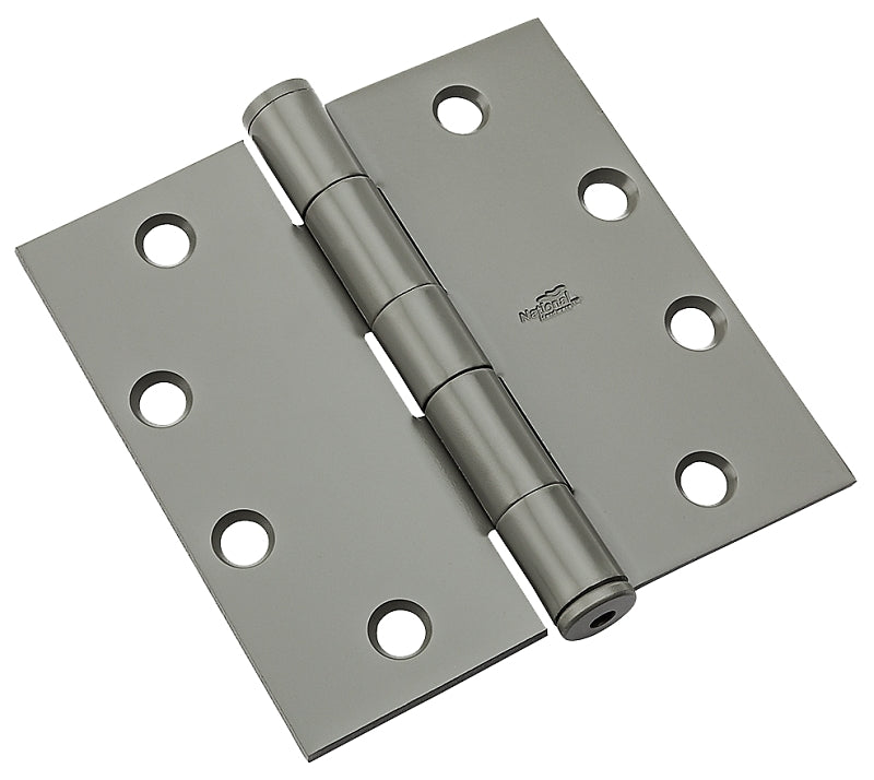National Hardware N236-014 Template Hinge, Steel, Prime Coat, Non-Rising, Removable Pin, 90 lb