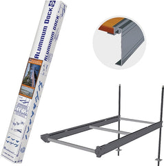 Multinautic 400 Series 21111 Boxed Dock, 45 x 22 x 48 in, Aluminum, White, Powder-Coated