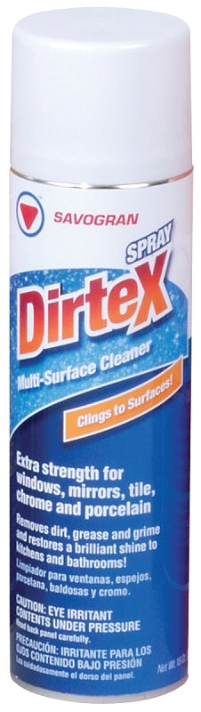 Dirtex 10761 Cleaner, 18 oz Can, Liquid, Ammonia, Clear