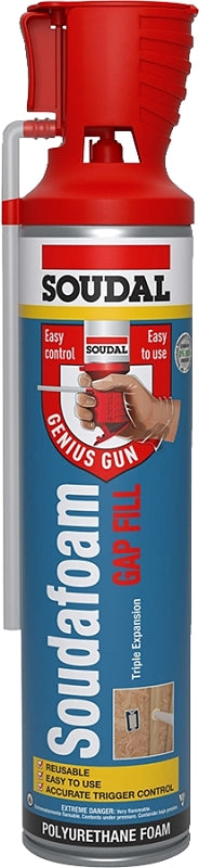 Soudal 454800 High-Expanding Foam Sealant, Champagne, 20 oz