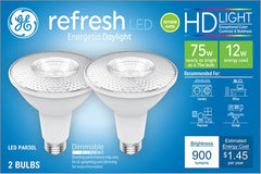 GE Industrial Solutions 43098 LED Bulb, Flood/Spotlight, PAR30L Lamp, 75 W Equivalent, E26 Lamp Base, Dimmable, Clear