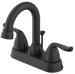 Boston Harbor Lavatory Faucet, 1.2 gpm, 2-Faucet Handle, 3-Faucet Hole, Metal/Plastic, Matte