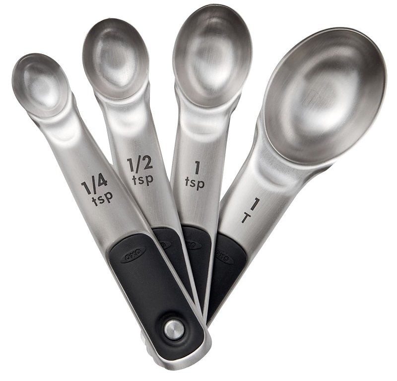 Good Grips 11132100 Measuring Spoon Set, Stainless Steel