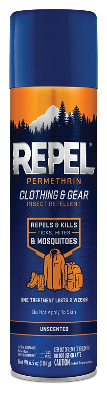 Repel HG-94127 Insect Repellent, 6.5 oz, Aerosol Can, Liquid, Milky White, Aliphatic Solvent