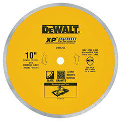 DeWALT DW4762 Saw Blade, 10 in Dia, 5/8 in Arbor, Continuous Rim