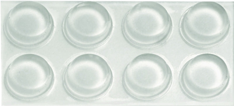 Hillman 50660 Furniture Bumper Pad, 1/2 in, Rubber, Clear