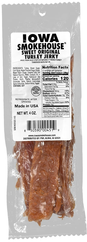 Iowa Smokehouse IS-T4C Turkey Jerky, Cajun, 4 oz