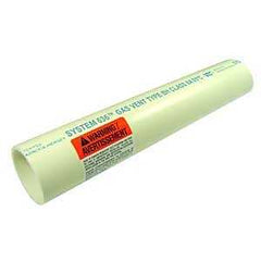 Homerite System 636 194001 Flue Gas Vent Pipe, 3 in OD, 10 ft L, PVC