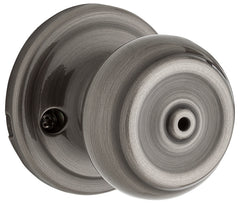 Weiser Phoenix Series 9GA3310-012 Privacy Door Knob, 2-3/16 in Dia Knob, Antique Nickel