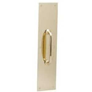 Schlage SC8400 Series SC8311-5B33.5X15G Pull Plate, 3-1/2 in W, 15 in H, Brass, Brass