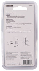 Prosource H61-Z015C-PS Light-Duty Door Stop, 3/4 in Dia Base, 3 in Projection, Plastic & Steel, White