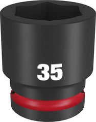 Milwaukee SHOCKWAVE Impact Duty 49-66-6376 Impact Socket, 38 mm Socket, 3/4 in Drive, Hex, Square Drive, 6 -Point
