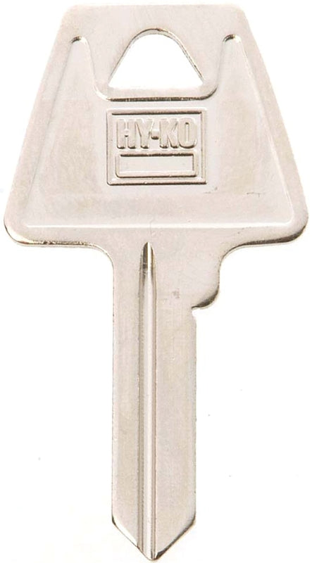 Hy-Ko 11010AM6 Key Blank, Brass, Nickel, For: American Cabinet, House Locks and Padlocks