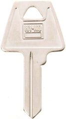 Hy-Ko 11010AM6 Key Blank, Brass, Nickel, For: American Cabinet, House Locks and Padlocks