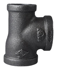 Prosource B130R25X20X25 Pipe Tee, 1 x 1 x 3/4 in, Threaded, Malleable Iron, SCH 40 Schedule, 300 PSI Pressure