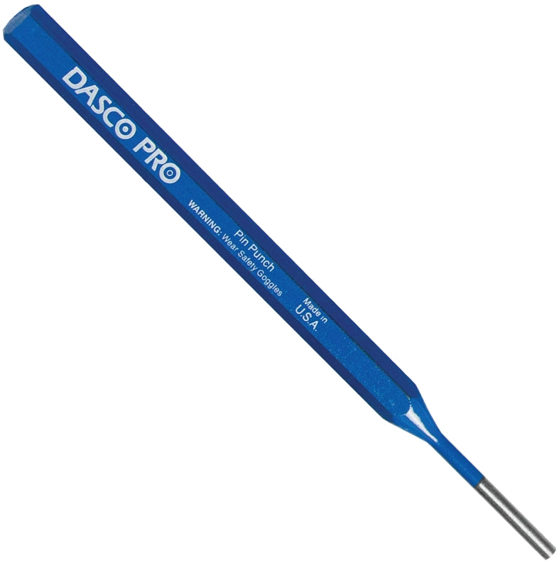 Dasco Pro 581-0 Pin Punch, 3/32 in Tip, 5-1/2 in L, HCS