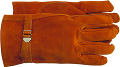 Boss 4071L Gloves, L, Keystone Thumb, Open Cuff, Cowhide Leather, Brown