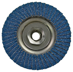 Vortec Pro 30824 Flap Disc, 4 in Dia, 5/8-11 Arbor, Non-Woven, 80 Grit, Medium, Zirconia Alumina Abrasive