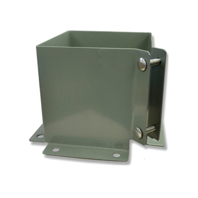 Pylex 13061 Bolt Spike Head, 6 x 6 in Post, Steel, Black, Powder-Coated