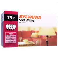 10970 75W BULB SOFT WHITE 4PK