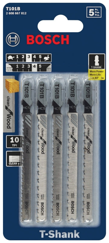 T101B 4" JIGSAW BLADE 5/PK