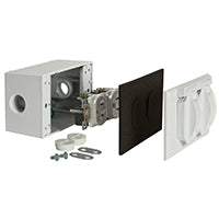 DUPLEX RCPT/COVER KIT WH