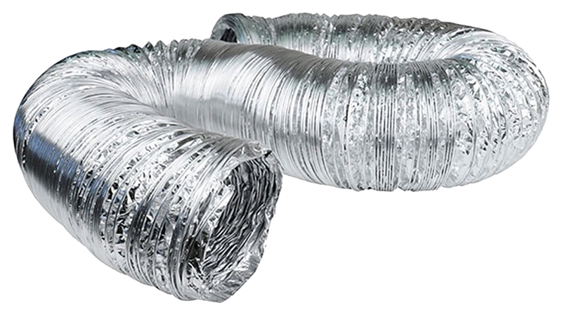 DUNDAS JAFINE AF525 Flexible Duct, 5 in, 25 ft L, Aluminum