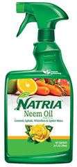 Natria 706250A Neem Oil, Liquid, Spray Application, Indoor, Outdoor, 24 oz Can