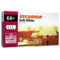 11205 60W BULB SOFT WHITE 4PK