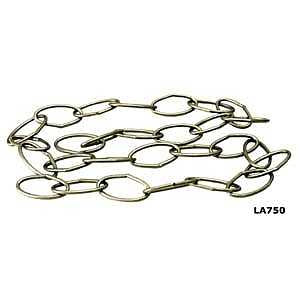 Atron LA750 Oval Chain, 3 ft L, Pewter